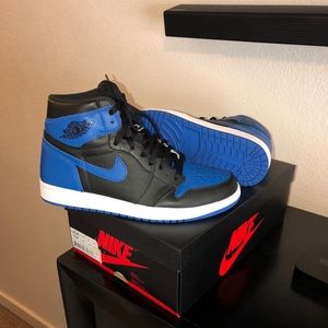 Jordan 1s black and blue